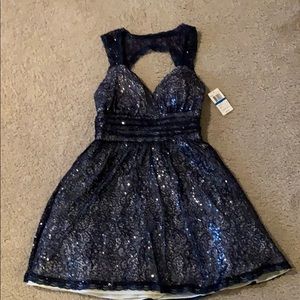 Navy prom or cocktail dress